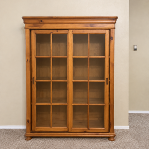 Wooden Cabinet with glass
